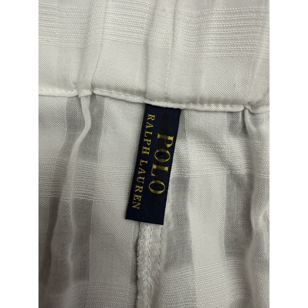 NWT Polo Ralph Lauren Womens White Plaid Shorts with Waist Belt Sz XS - Picture 4 of 6